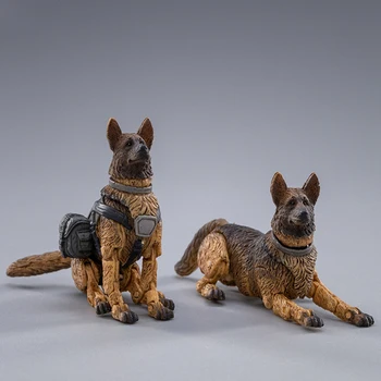 1:18 Ölçekli Askeri Köpek İki parçalı Set Ortak Hareketli Modeli Anime Koleksiyonu Modeli Statik Sahne Süslemeleri