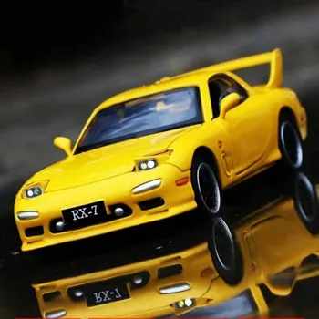 1: 32 Mazda RX7 alaşım spor araba modeli Diecasts Metal oyuncak araçlar araba modeli ses ve ışık yüksek simülasyon çocuk oyuncakları hediye