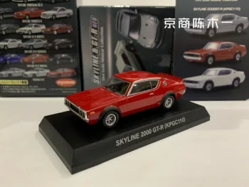 1/64 KYOSHO nissan Skyline 2000 GT-R KPGC110 Koleksiyonu döküm alaşım araba dekorasyon modeli oyuncaklar
