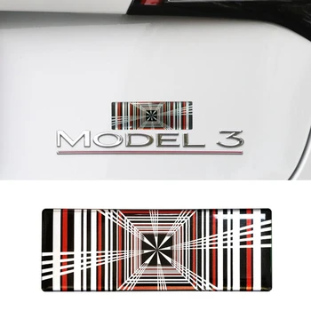 1 ADET Araba EKOSE Etiket Parçaları Aksesuarları Tesla Modeli 3 Y S X Aksesuarları Oto Amblem Rozeti Logo Çıkartmaları İç Aksesuarları
