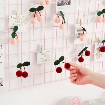1 ADET Bayberry Keçe Topu El Yapımı Garland Dize askı süsleri Saç Topu Duvar Asılı Kolye Çocuk Odası DIY Dekor Malzemeleri