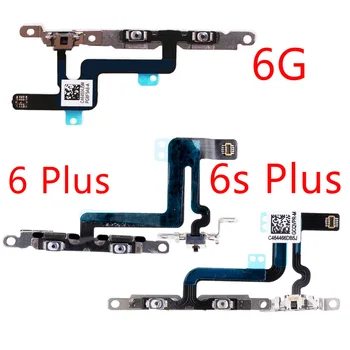 1 adet iPhone 6 6G 6S Artı Güç Ses Metal Kontrol Düğmesi İle Sessiz Kilit Anahtarı Şerit Kablo Flex Onarım Bölümü