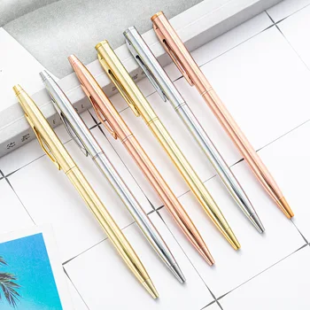 1 Adet Lytwtw Yaratıcı Tükenmez Kalem İş Metal Ofis Aksesuarları Döndür Kalemler Okul Kırtasiye Ofis Malzemeleri