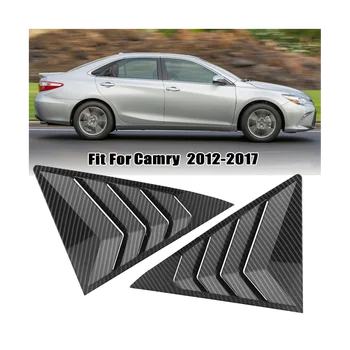 1 Çift Arka Pencere Panjur Kapak Trim Saptırıcı Toyota Camry 7th 2012-2017 Araba Styling Panjur Havalandırma Süslemeleri Sticker A