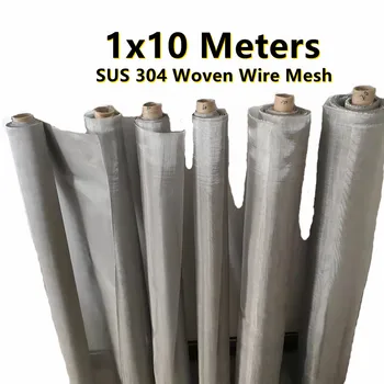 10 Metre / Rulo 304 Paslanmaz Çelik Filtre Örgü Metal Dokuma Tel Örgü Net Filtrasyon Tarama Sac Ekran Filtresi Endüstriyel Alet