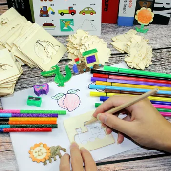 100 Adet bebek oyuncakları Çizim Oyuncaklar Boyama Şablon Şablonları Boyama Kurulu Çocuk Yaratıcı Karalamalar Erken öğretici oyuncaklar