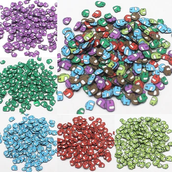 100 g/grup Çok Renkli Spaceman Polimer Kil Dilimleri Yumuşak Çömlek Sprinkles DIY El Sanatları Dekorasyon Aksesuarları