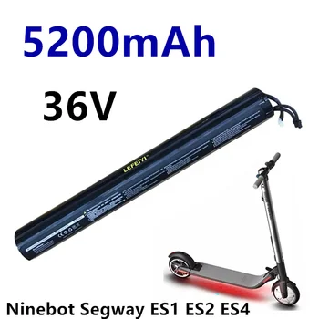 100 % Orijinal Fabrika Ninebot Segway Rulo Pil 36V 5200mAh Silindir Kilidi İçin Gerçek Kapasite Ninebot Segway ES1 ES2 ES4 serisi