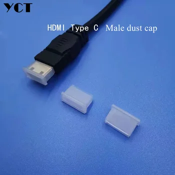 1000 adet HDMI C tipi toz fişi Mini HDMI arayüzü veri kablosu toz kapağı koruyucu kılıf kapak ücretsiz kargo