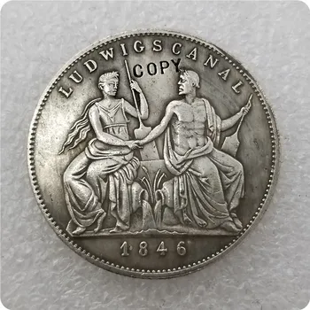 1846 Alman devletleri sikke KOPYA hatıra paraları-çoğaltma paralar madalya paraları koleksiyon
