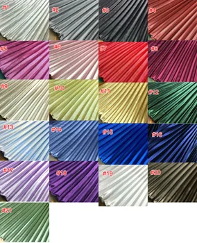 1x1. 5 metre genişliğinde parlak 21 renk ezilmiş ruffled pilili zanaat kumaş malzeme kumaş elbise etek dıy dikiş dantel trim N31P19L221208P
