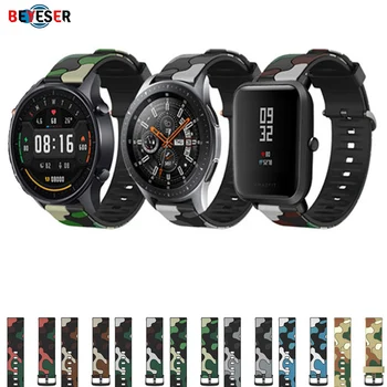 20/22mm saat kayışı Samsung Galaxy Watch5/5Pro / 4 Silikon Spor Yedek Kayış Bileklik Amazfit GTR4/3 / GTS4 Mini