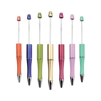 20 Adet Boncuk Kalem Yazdırılabilir Boncuk Kalemler Tükenmez Kalem Renkli Boncuklu Kalem Günlük Yazma DIY Yapımı Okul Çocukları Hediyeler