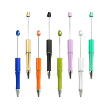 20 Adet Yaratıcı Boncuk Kalem Boncuk Kalemler Tükenmez Kalem Renkli Yazdırılabilir Boncuklu Kalem Sınav Ofis Kırtasiye Çizim