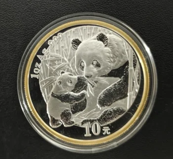 2005 Çin Pekin I / C / E 1oz Gümüş Panda Madeni Para