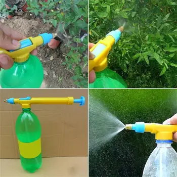 2020 Sıcak Satış Mini Meyve Suyu Şişeleri Arayüzü Arabası Tabancası Püskürtücü Kafa Su Basıncı Plastik Su Pestisit Püskürtme 29x3 x 4c