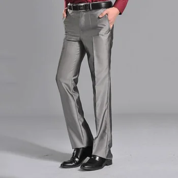2022 Erkekler İlkbahar Sonbahar Yeni Düz Renk Takım Elbise Pantolon erkek İş Rahat Gevşek Düz Tüp Pantolon Erkek düğün elbisesi Pantolon A250