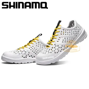 2023 Yaz Balıkçılık Ayakkabı erkek Eğlence Nefes Kaymaz plaj sandaletleri Yeni EVA Dış Giyim yürüyüş botları