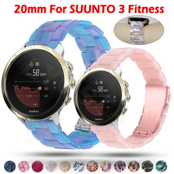 20mm Reçine Bilek Kayışı SUUNTO 3 Spor Bilezik SUUNTO Smartwatch Uyumlu Bantları Watchband Kemer Bileklik Aksesuarları