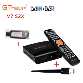 220 ADET GTMEDIA V7 S5X DVB-S2 HD PowerVU uydu alıcısı DVB-S/S2 / S2X AVS + VCM / ACM vs v7 hd v7 s2x freesat v7s hd