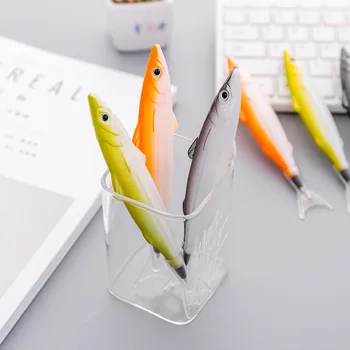 3 Adet Sevimli Kawaii deniz balığı Kırtasiye Yaratıcı Tükenmez Kalem Ofis Okul Kaynağı Yenilik Komik Güzel Kalemler
