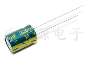 35 V 220 UF 220 UF 35 V Alüminyum Elektrolitik Kapasitörler Boyutu:8X12 en iyi kalite