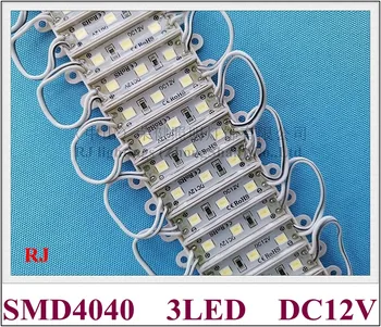 36mm * 09mm SMD 4040 LED modülü 3 led ışık modülü işareti mektup DC12V SMD4040 3led 0.9 W 100lm IP65 yüksek parlak enerji tasarrufu
