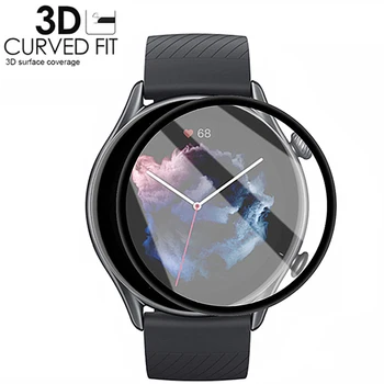3D koruyucu film Hualaya Amazfit GTR 3 Pro GTR 2 2e Smartwatch Kapak Amazfit GTS 3 GTS 4Mini HD Koruyucu Film Cam Değil