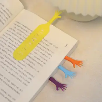 4 Adet Kitap İşaretleyici Oymak Tasarım El Sanatları Etiketleme Parmak Yardım Yenilik Okuma İmi Okul Malzemeleri