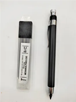 5.2 mm Otomatik Kalem El-boyalı Yazma Aktivite Kalem Çizim Mühendislik Kalem Mekanik Kurşun Kalem 5.2 mm İle 4B Açar