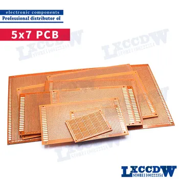 5 Adet 5x7cm 5 * 7 yeni Prototip Kağıt Bakır PCB Evrensel Deney Matris devre