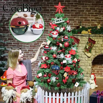 5 adet 80mm 60mm Demir Çan Çan Kolye Asılı Jingle Bells Noel Ağacı Süsler Ev Dekorasyon Zanaat DIY Aksesuarları