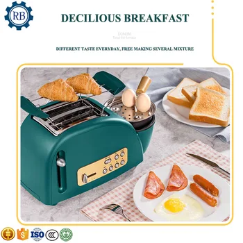 5 Leveals ısıtma sınıfı ekmek yeniden ısıtma makinesi kahvaltı tost makinesi yumurta et kızartma tavası