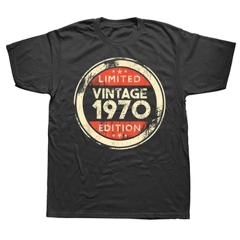 53 Yaşında Vintage 1970 Klasik Benzersiz T Shirt Yaz Grafik Streetwear Kısa Kollu Doğum Günü Hediyeleri T-shirt Erkek Giyim