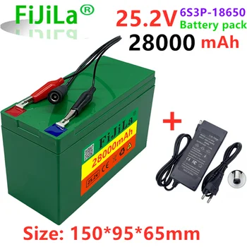 6s3p 24V28Ah 18650 Batterie Lithium-Batterie 25,2v 28000mAh Elektrische Fahrrad Moped/Elektrische/Li ionen Batterie pack mit BMS