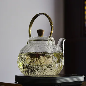 880ml Japon tarzı cam çaydanlık Ev Modern sadelik Demlik Özel su ısıtıcısı Çay Ocak Ofis su ısıtıcısı Çaydanlık