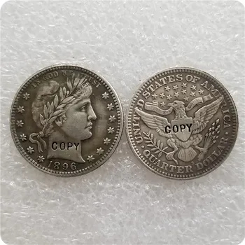 ABD 1896-S,O BERBER ÇEYREK SİKKE KOPYA hatıra paraları-çoğaltma paralar madalya paraları koleksiyon