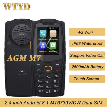 AGM M7 IP68 Su Geçirmez 4G Sağlam Telefon 1 GB + 8 GB / 2 GB + 16 GB 2500 mAh 2.4 inç Android 8.1 MT6739V / CW WıFı Çift SIM Smartphone