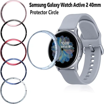 Akıllı Aksesuar Samsung Galaxy saat aktif 2 40mm 44mm WatchBand Koruyucu Daire Bilezik Çerçeve Halka Kapak Anti-Scratch