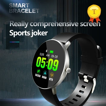 Akıllı saat renkli ekran kalp hızı izleme 140mAh uzun bekleme tam ekran dokunmatik mesaj hatırlatma smartwatch kol saati