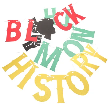Americana Dekor Siyah Tarih Ay Afiş Parti Dekorasyon Afrika Kurtuluş İşareti Tatil Anma