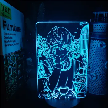 Anime 3D Lamba Mistik Messenger LED Gece Lambası RGB Neon ışık renkli Lampara Çocuk Odası Dekor İçin Masa Lambası Doğum Günü Manga Hediye