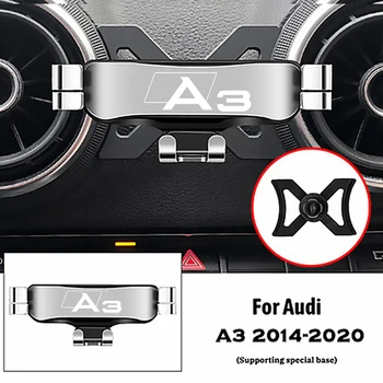Araba telefon tutucu Audi A3 S3 8V 2014-2020 Hava Çıkış Klip Mounts Standı GPS Yerçekimi Navigasyon Braketi soporte mvil coche