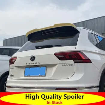 Arka Çatı Bagaj Kapağı Araba Tuning Spoiler Kanatları Volkswagen VW Tiguan L 2017 2018 2019-2023 Karbon Fiber Siyah Beyaz ABS Plastik