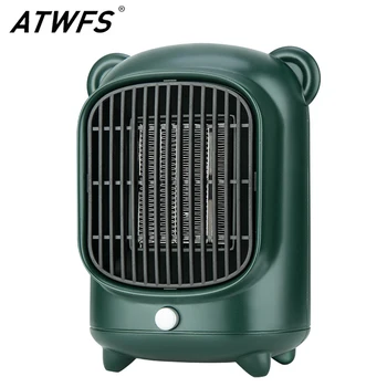 ATWFS elektrikli ısıtıcı ev masaüstü için 500 W / 220 V küçük PTC ısıtıcı hızlı ısı oda ısıtıcı ısıtıcı ısıtma sessiz elektrikli ısıtıcı