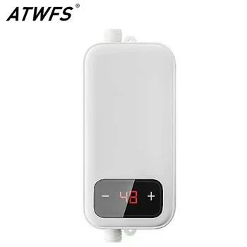 ATWFS Tankless Anlık su ısıtıcı 220v elektrikli ısıtıcılar Ev Mutfak Banyo Duş için sıcak ısıtıcı