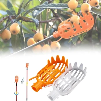 Bahçe Sepeti Meyve Seçici Kafa Plastik Meyve Toplama Aracı Yüksek irtifa Meyve Seçici Toplama Yenidünya Toplama Bayberry Aracı