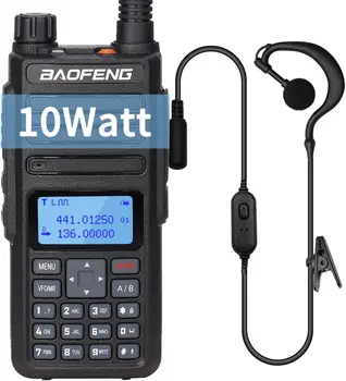 Baofeng BF-H6 Gerçek 10 W Walkie Talkie Çift Bant UHF VHF 136-174 MHz 400-520 MHz 10 km Uzun Menzilli Taşınabilir Verici Amatör Radyo