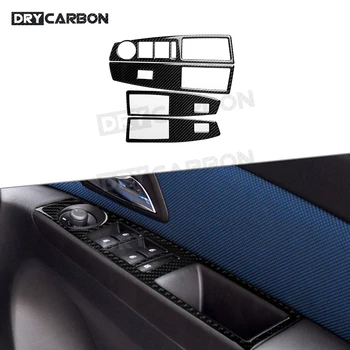 Chevrolet Cruze 2009-2015 için Karbon Fiber Yan Pencere Kaldırıcı Anahtarı Düğmesi ayar kapağı Çıkartmaları Sticker Araba Aksesuarları