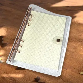 Dizüstü Kabuk Evrensel Su Geçirmez Şeffaf Günlüğü Kabuk A5 A6 6 Delikli Bağlayıcı PVC notebook kılıfı Hediye için